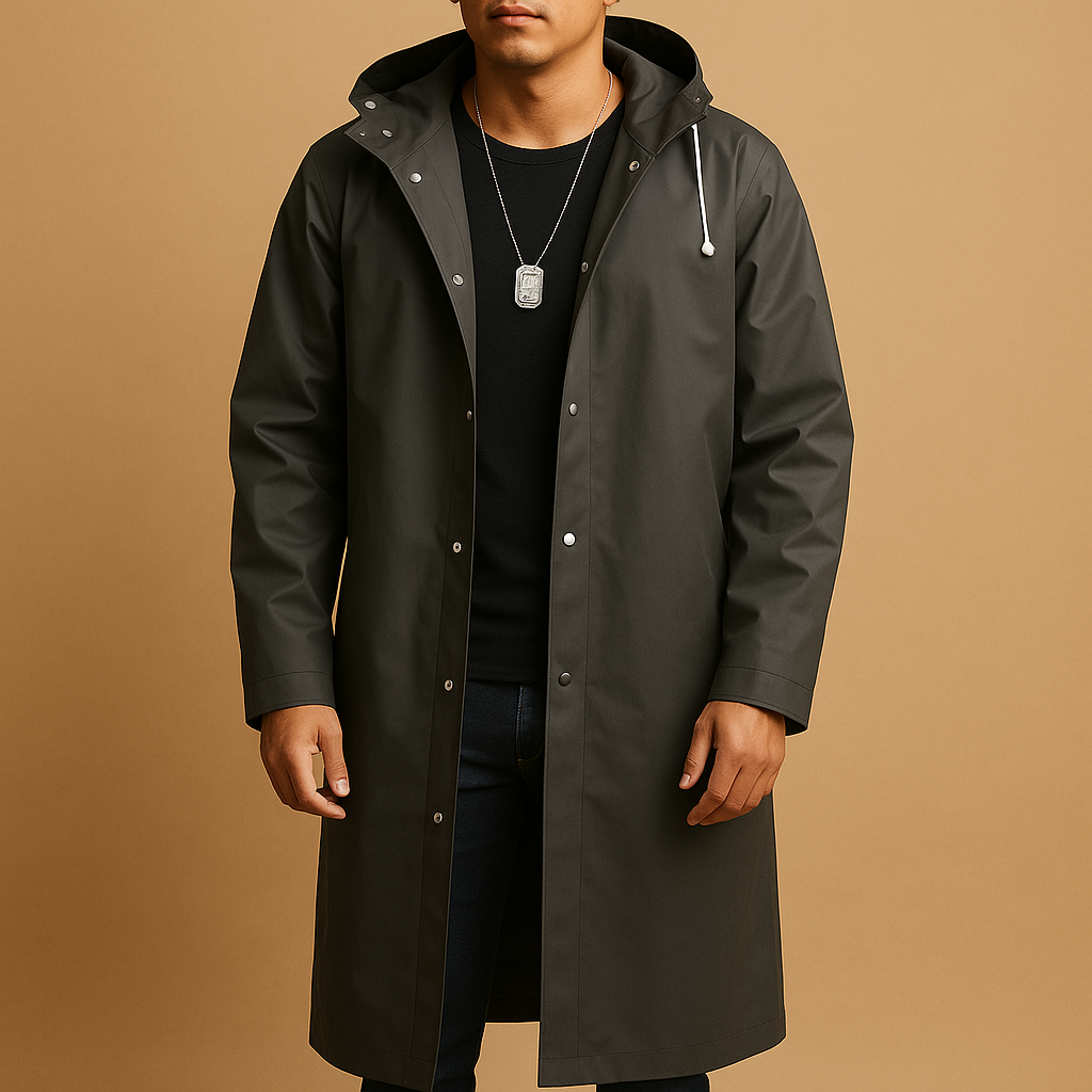 Long Waterproof EVA Rain Jacket for Men | Niels