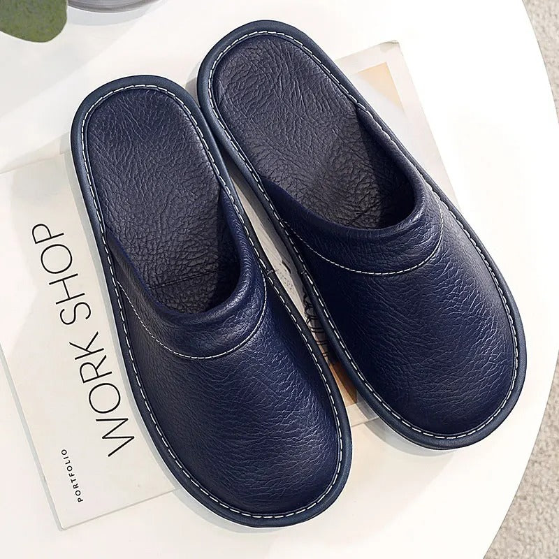 Hugo | Comfortable Vegan Leather Slippers – Luxury & Relaxation
