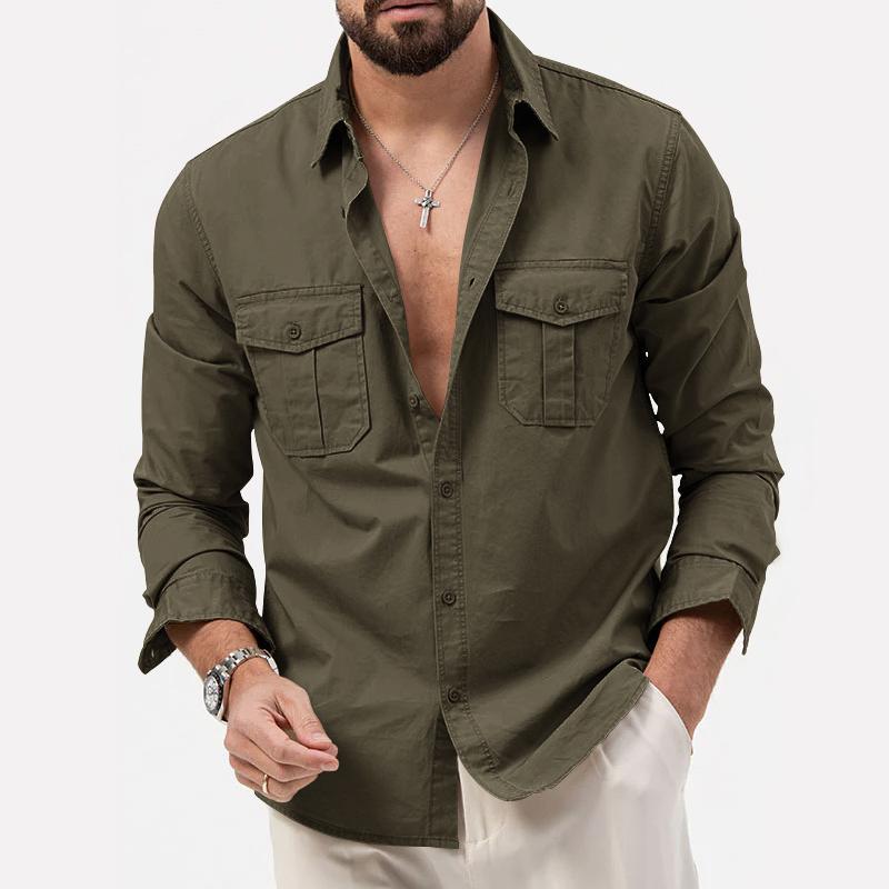 Victor classic long-sleeve shirt with button closure