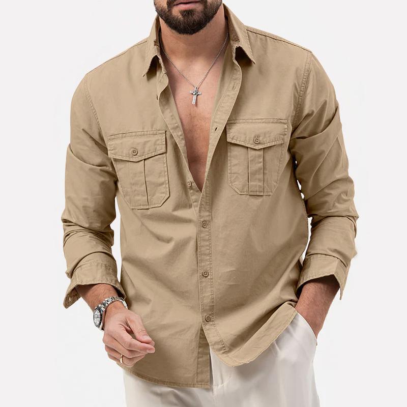 Victor classic long-sleeve shirt with button closure