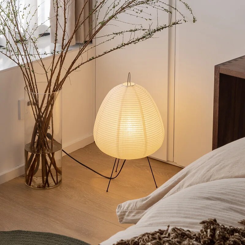 LumiGlow Japanese Rice Paper Lamp – Stylish Indoor Lighting