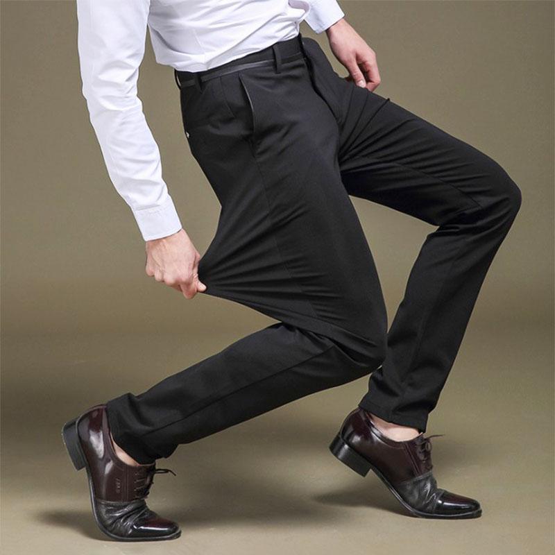 James - Slim Fit Trousers with Elastic Waistband